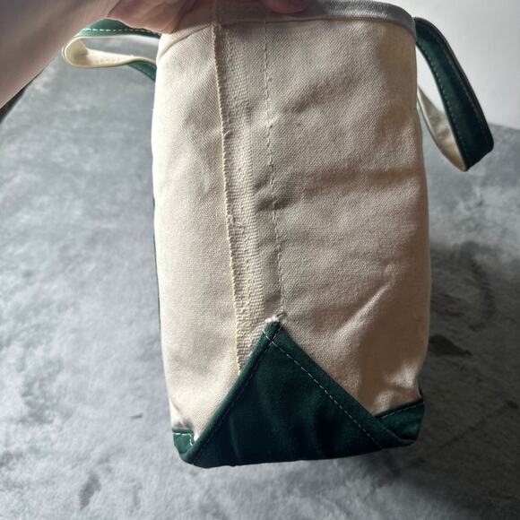 Vintage LL BEAN Boat and Tote Medium Green Straps and Canvas - Picture 11 of 11